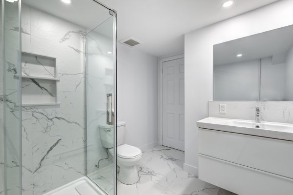 Basement Bathroom Installation in Bainbridge Island