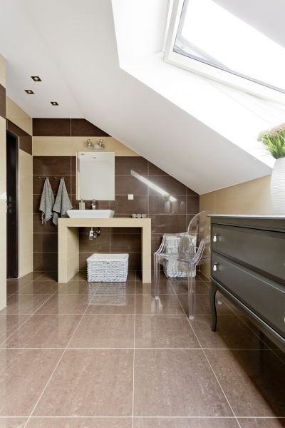 Attic Bathroom Installation in Bainbridge Island